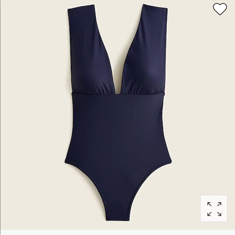 J Crew V Neck One Piece Swimsuit